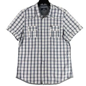 Buffalo David Bitton Shirt Mens XXL Plaid Short Sleeve Modern Classic Streetwear